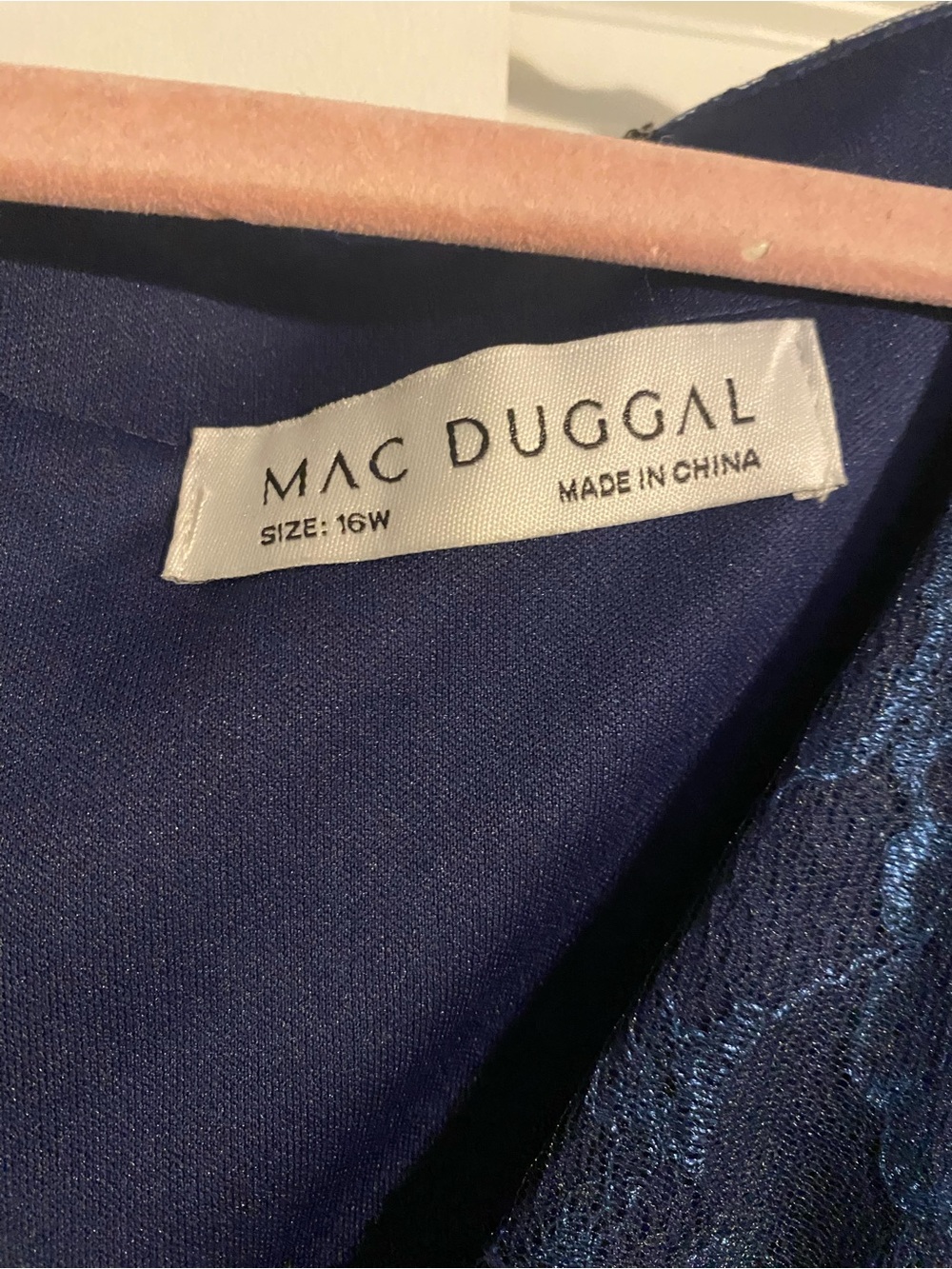 Mac Duggal Navy Blue Flutter Sleeve Dress 
NEW WITH TAGS! - Picture 7 of 16